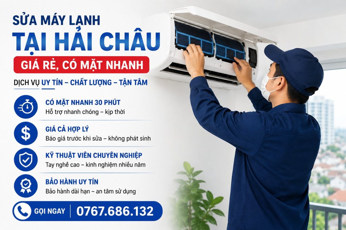sửa máy lạnh tại hải châu