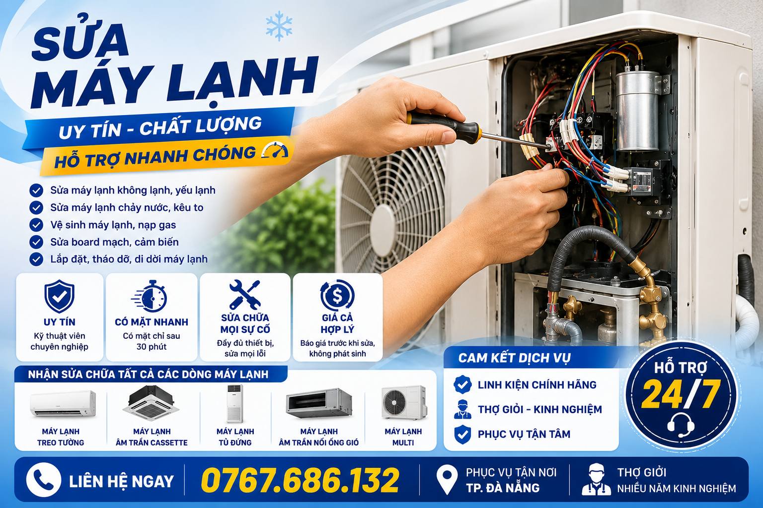sửa điện lạnh tại cẩm lệ