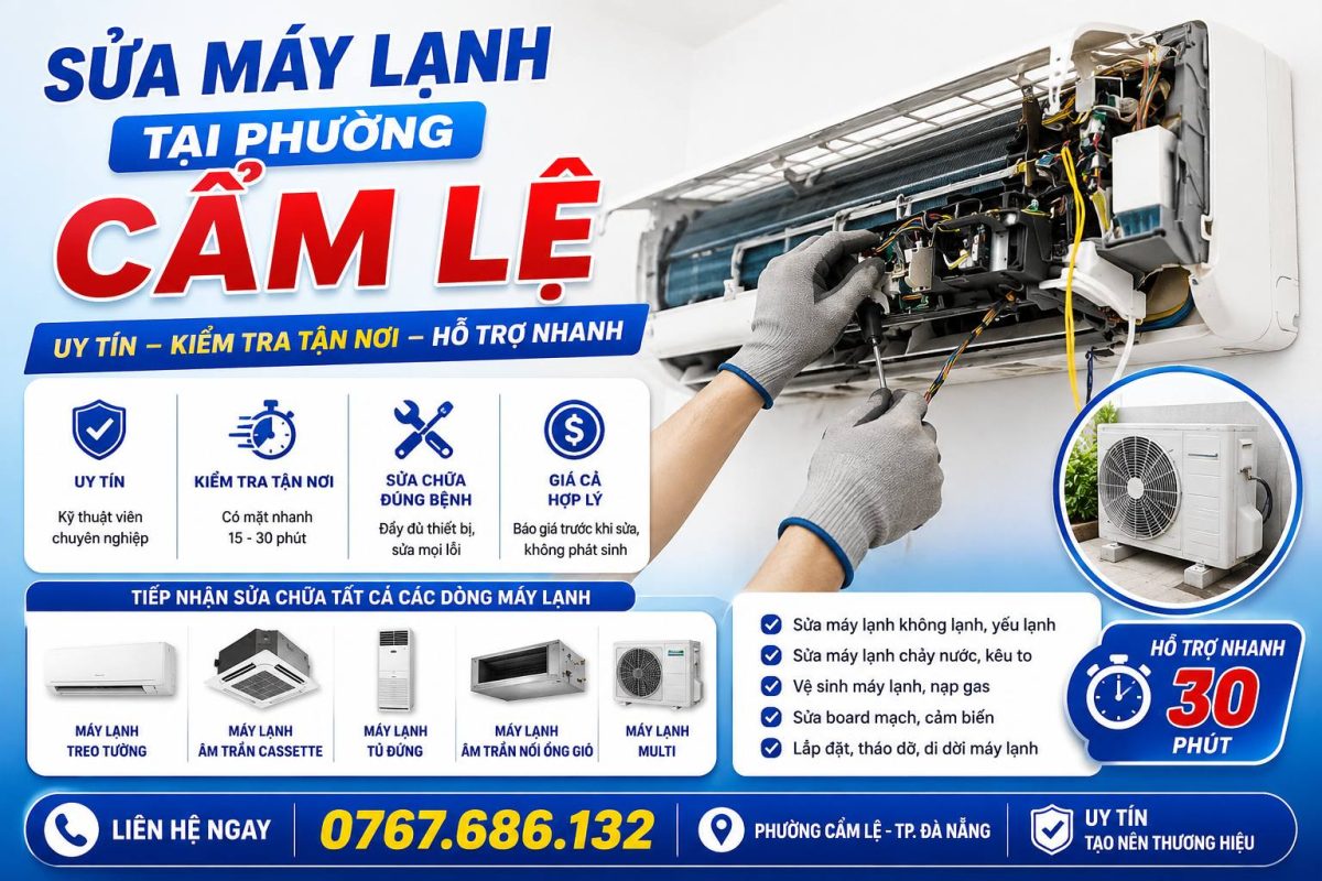 sửa điện lạnh tại cẩm lệ